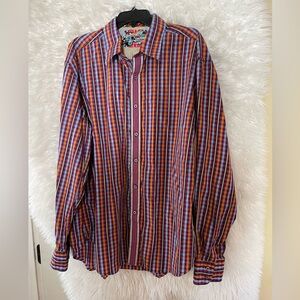 Robert Graham Men’s Long Sleeve Button Down Shirt. Size 2XL